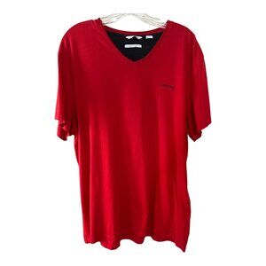 Calvin Klein Pima Cotton V-Neck T-Shirt – Red – Men’s XL
